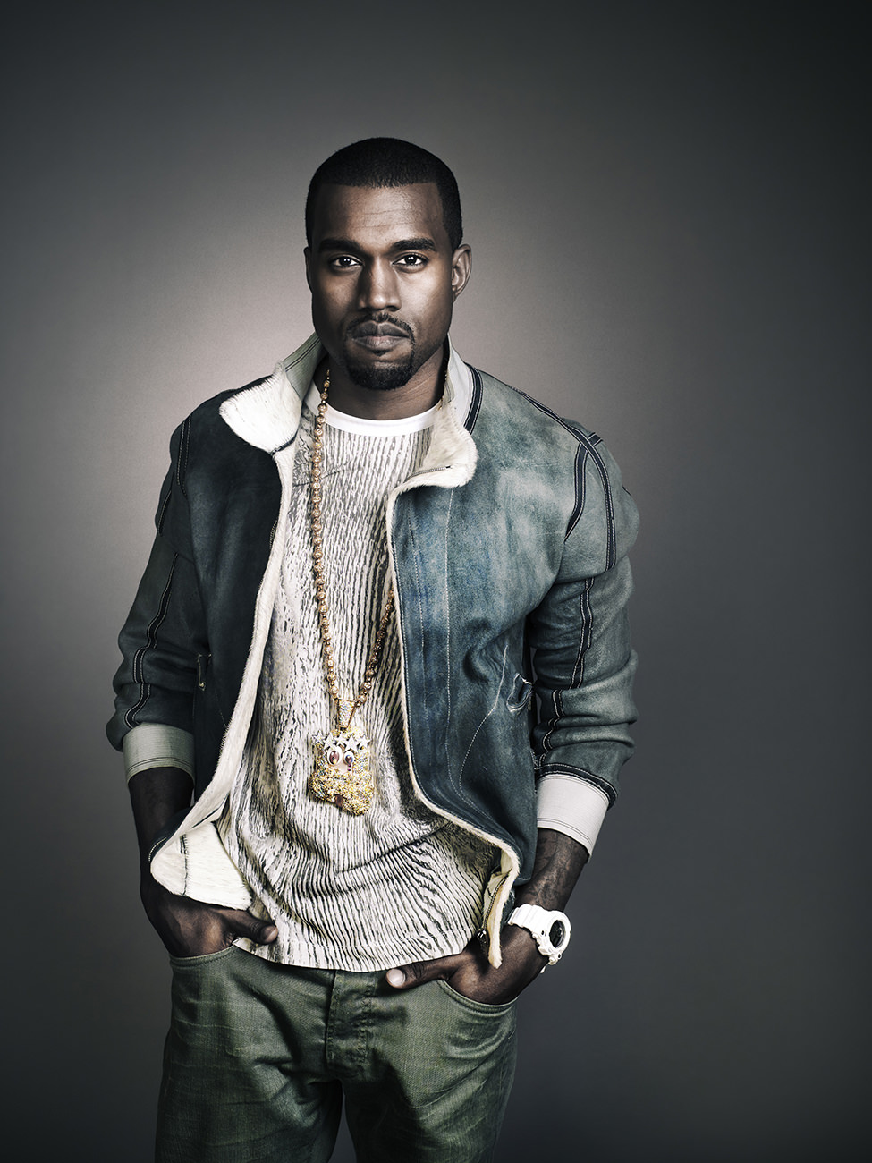 Kayne West by Celebrity Photographer Michael Grecco