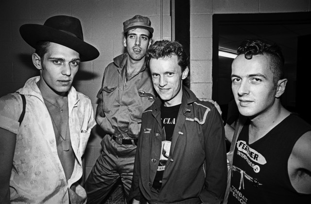 Punk Rockers The Clash Back Stage in Boston